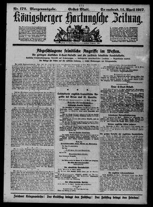 Königsberger Hartungsche Zeitung vom 14.04.1917
