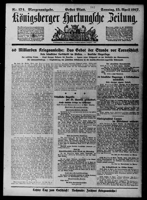Königsberger Hartungsche Zeitung vom 15.04.1917