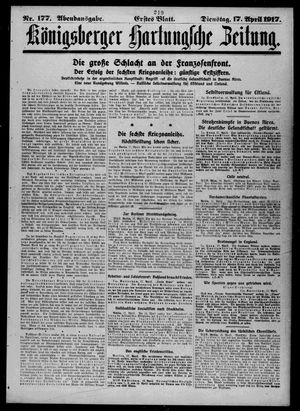 Königsberger Hartungsche Zeitung vom 17.04.1917