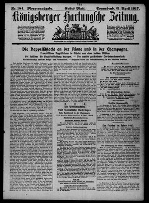Königsberger Hartungsche Zeitung vom 21.04.1917