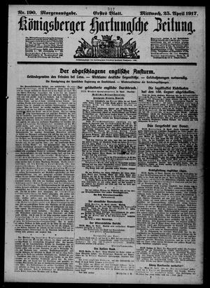 Königsberger Hartungsche Zeitung vom 25.04.1917