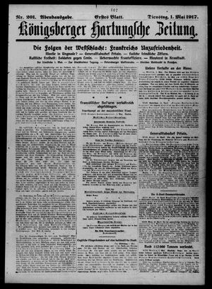 Königsberger Hartungsche Zeitung vom 01.05.1917