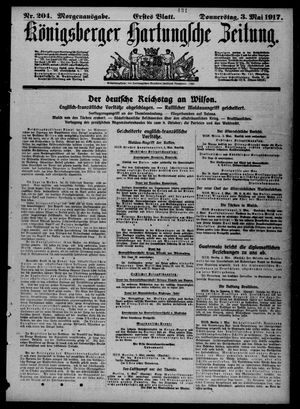 Königsberger Hartungsche Zeitung vom 03.05.1917