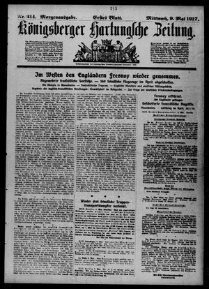 Königsberger Hartungsche Zeitung vom 09.05.1917