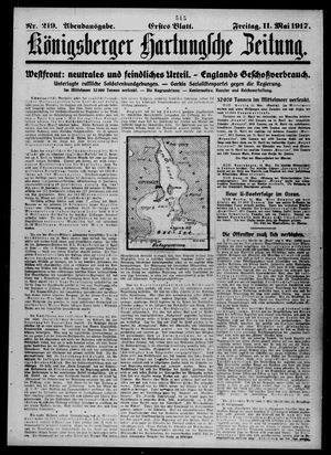 Königsberger Hartungsche Zeitung vom 11.05.1917