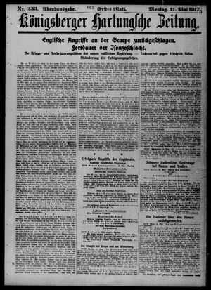 Königsberger Hartungsche Zeitung vom 21.05.1917