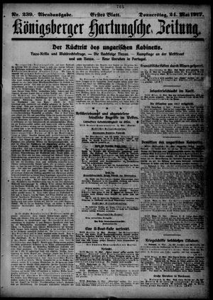 Königsberger Hartungsche Zeitung on May 24, 1917