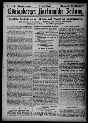 Königsberger Hartungsche Zeitung vom 30.05.1917