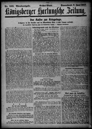 Königsberger Hartungsche Zeitung on Jun 2, 1917