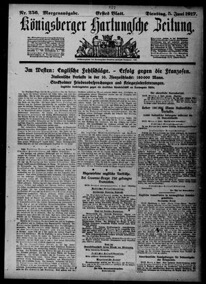 Königsberger Hartungsche Zeitung vom 05.06.1917