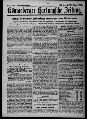 Königsberger Hartungsche Zeitung on Jun 13, 1917