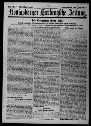 Königsberger Hartungsche Zeitung vom 16.06.1917