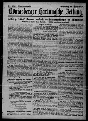 Königsberger Hartungsche Zeitung vom 19.06.1917