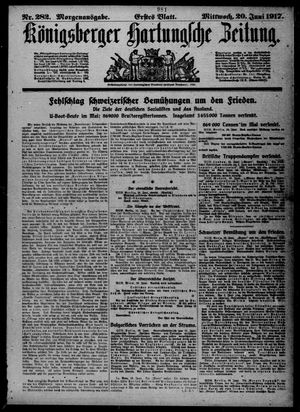 Königsberger Hartungsche Zeitung vom 20.06.1917