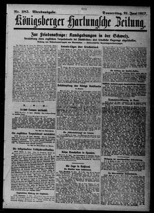 Königsberger Hartungsche Zeitung vom 21.06.1917