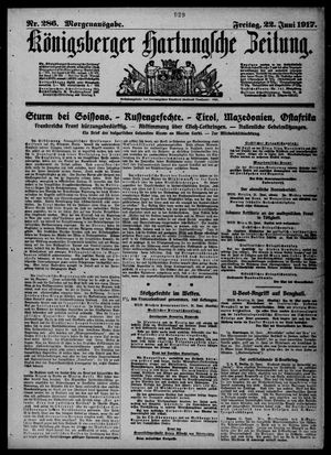 Königsberger Hartungsche Zeitung vom 22.06.1917