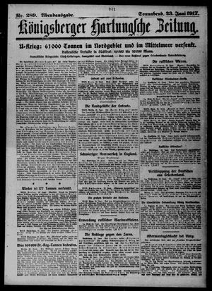 Königsberger Hartungsche Zeitung vom 23.06.1917