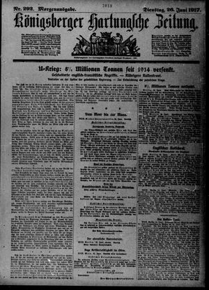 Königsberger Hartungsche Zeitung vom 26.06.1917