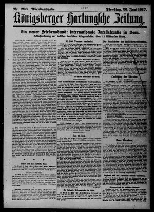 Königsberger Hartungsche Zeitung vom 26.06.1917