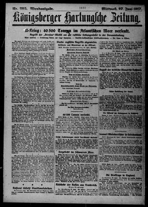Königsberger Hartungsche Zeitung vom 27.06.1917