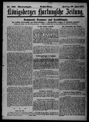 Königsberger Hartungsche Zeitung vom 29.06.1917