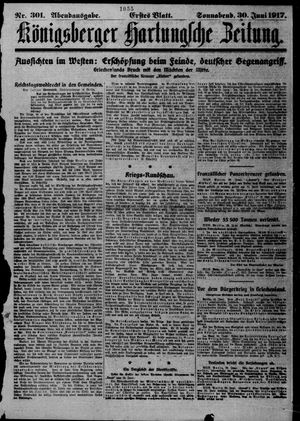 Königsberger Hartungsche Zeitung vom 30.06.1917