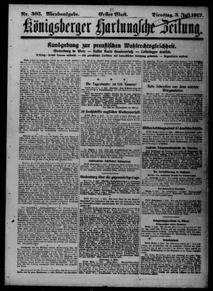 Königsberger Hartungsche Zeitung on Jul 3, 1917