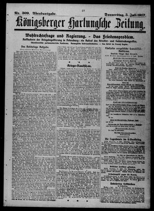 Königsberger Hartungsche Zeitung vom 05.07.1917