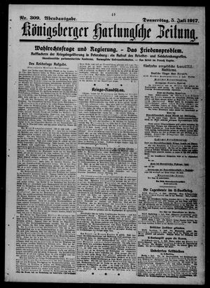 Königsberger Hartungsche Zeitung vom 05.07.1917