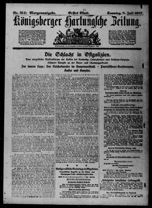 Königsberger Hartungsche Zeitung vom 08.07.1917