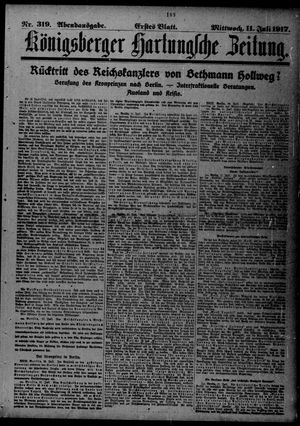 Königsberger Hartungsche Zeitung vom 11.07.1917