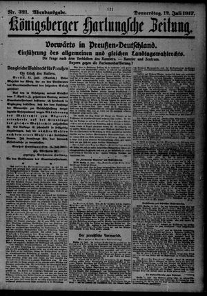 Königsberger Hartungsche Zeitung on Jul 12, 1917