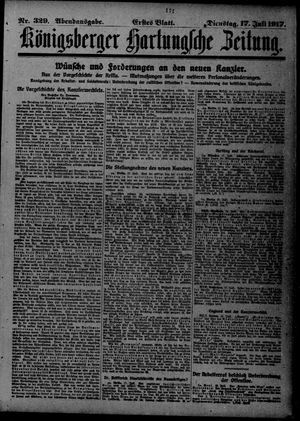 Königsberger Hartungsche Zeitung vom 17.07.1917