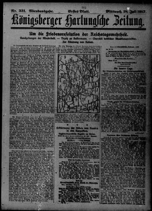 Königsberger Hartungsche Zeitung on Jul 18, 1917