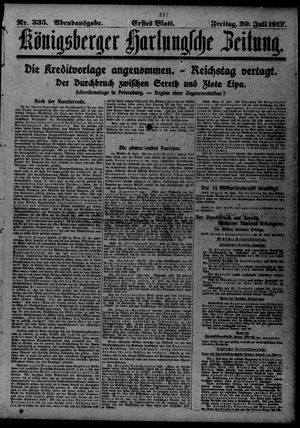 Königsberger Hartungsche Zeitung on Jul 20, 1917