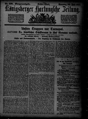 Königsberger Hartungsche Zeitung vom 22.07.1917