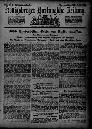 Königsberger Hartungsche Zeitung vom 26.07.1917