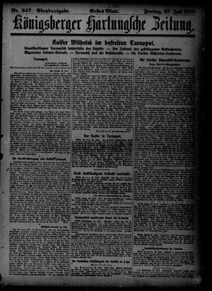 Königsberger Hartungsche Zeitung vom 27.07.1917