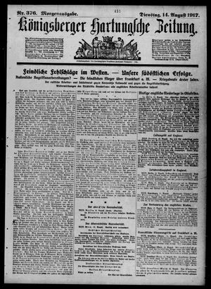 Königsberger Hartungsche Zeitung vom 14.08.1917