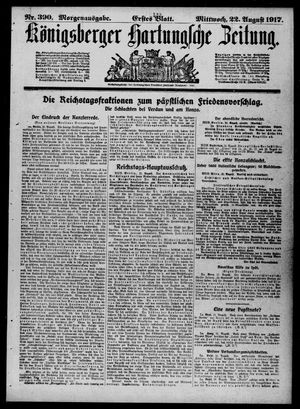 Königsberger Hartungsche Zeitung vom 22.08.1917
