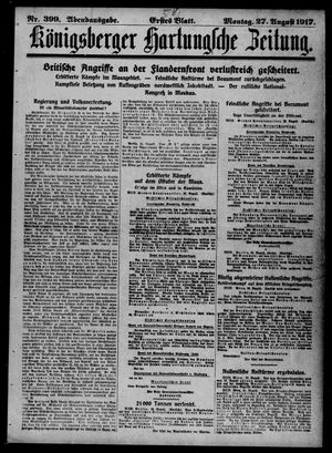 Königsberger Hartungsche Zeitung vom 27.08.1917