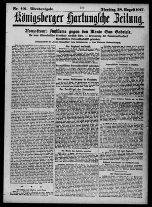 Königsberger Hartungsche Zeitung vom 28.08.1917