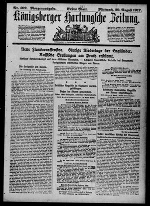 Königsberger Hartungsche Zeitung on Aug 29, 1917