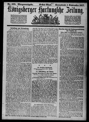 Königsberger Hartungsche Zeitung on Sep 1, 1917