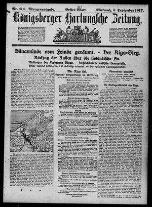 Königsberger Hartungsche Zeitung vom 05.09.1917