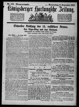 Königsberger Hartungsche Zeitung vom 06.09.1917