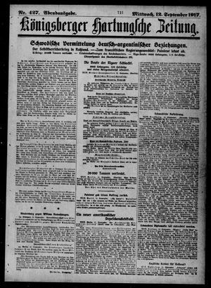 Königsberger Hartungsche Zeitung on Sep 12, 1917
