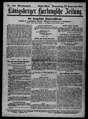 Königsberger Hartungsche Zeitung vom 27.09.1917