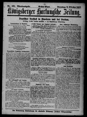 Königsberger Hartungsche Zeitung on Oct 2, 1917