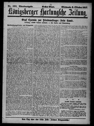 Königsberger Hartungsche Zeitung vom 03.10.1917